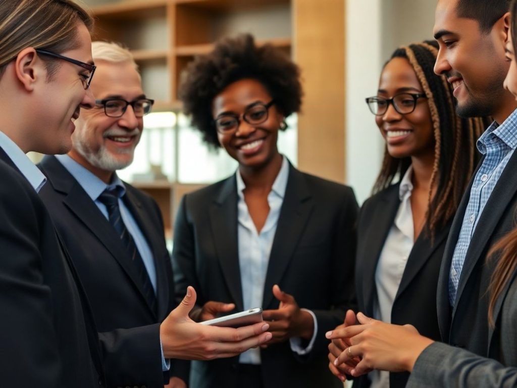 Avocați colaborând într-un mediu profesional.