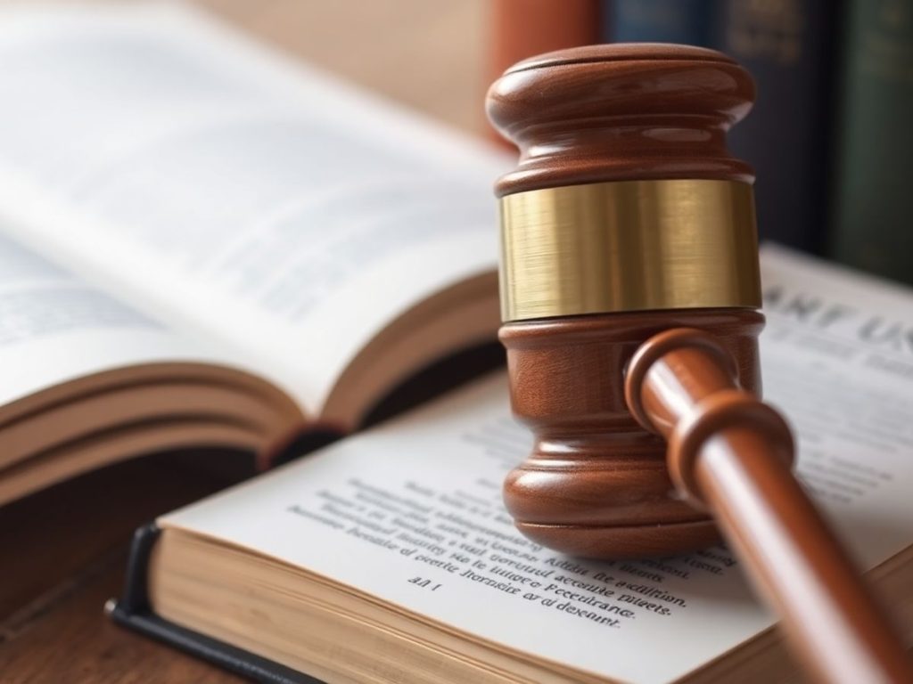 Ciocan judecătoresc și cărți legale